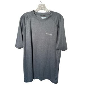 Columbia PFG Mens Performance T Shirt Size XL Gray Short Sleeve